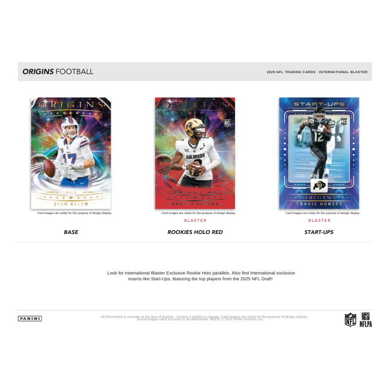 2025 Panini Origins Football International Blaster Box